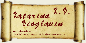 Katarina Vioglavin vizit kartica